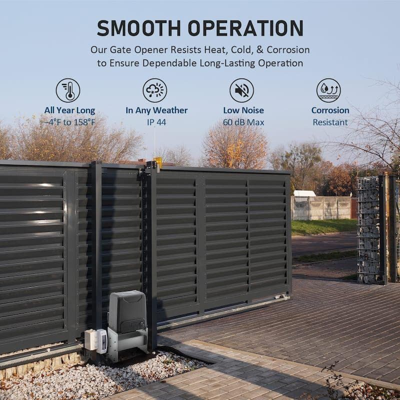 1500 KG-Automatic Sliding gate with 4 mtrs track lenght