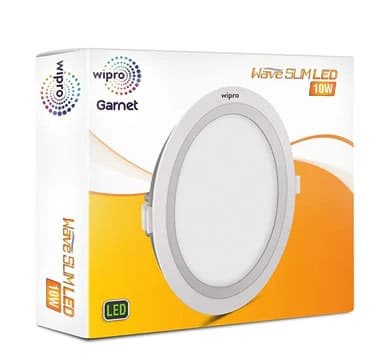 Wave Plus 10W Slim LED Panel Light Cool White-Wipro