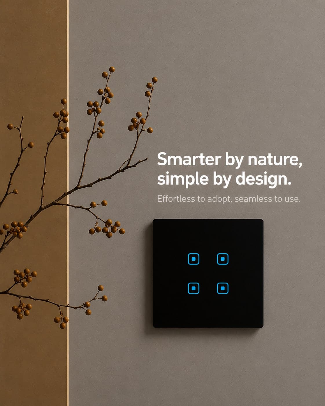 "Touch 4 Switch -2M-Acrylic – Black