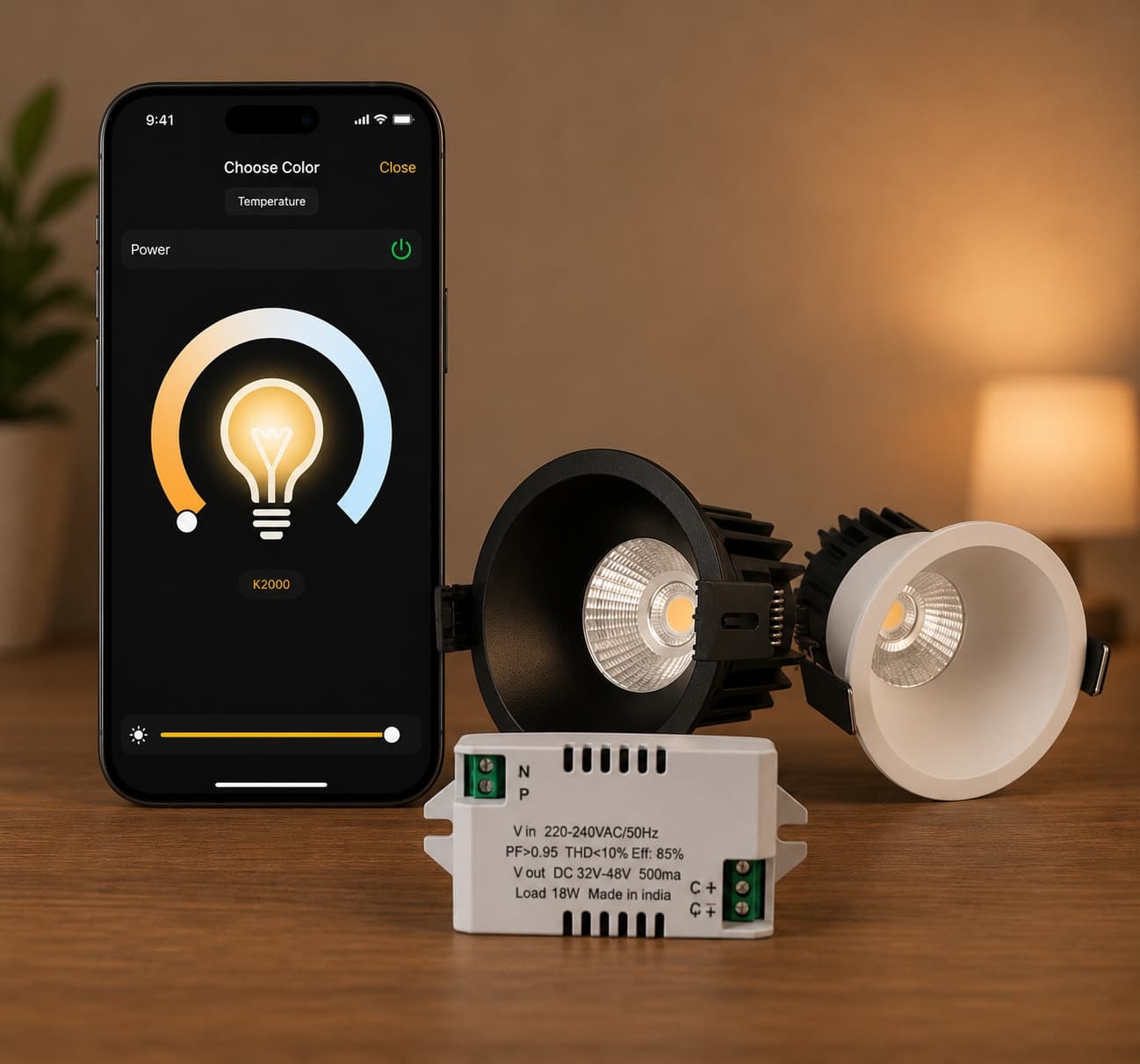 Orion 18W CCT-3in1 COB With Smart Driver(Mobile App Control)